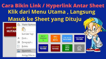 Cara Bikin Link / Hyperlink Antar Sheet