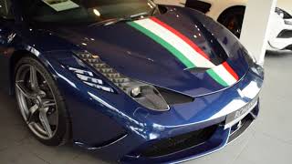 We came across this stunning ferrari 458 speciale finished in tour de
france blue. the car had a lot of carbon options like scudaria shields
and i...