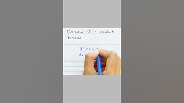 Derivative of a constant function #shorts