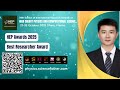 Dr XU LIU Research Institute Of Highway Ministry Of Transport China Best Researcher Award 