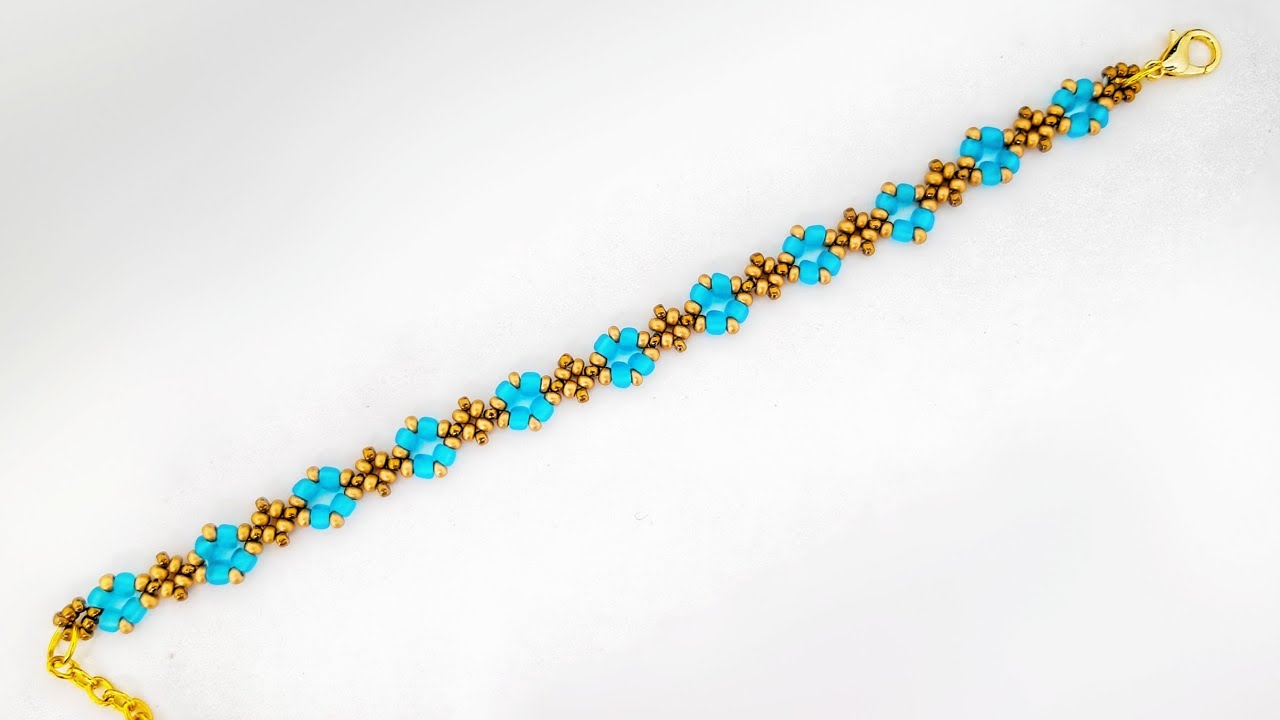 Zarif Bileklik Yapımı.  Elegant Bracelet Making.  Super Easy Bracelet. Beading Tutorial