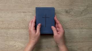 NLT Premium Value Compact Bible, Filament Enabled LeatherLike, Navy Cross  #newlivingtranslation