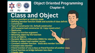 Object Oriented Programming (OOP) || Chapter-4 || Class & Object in one shot || IOE TU || PU || KU