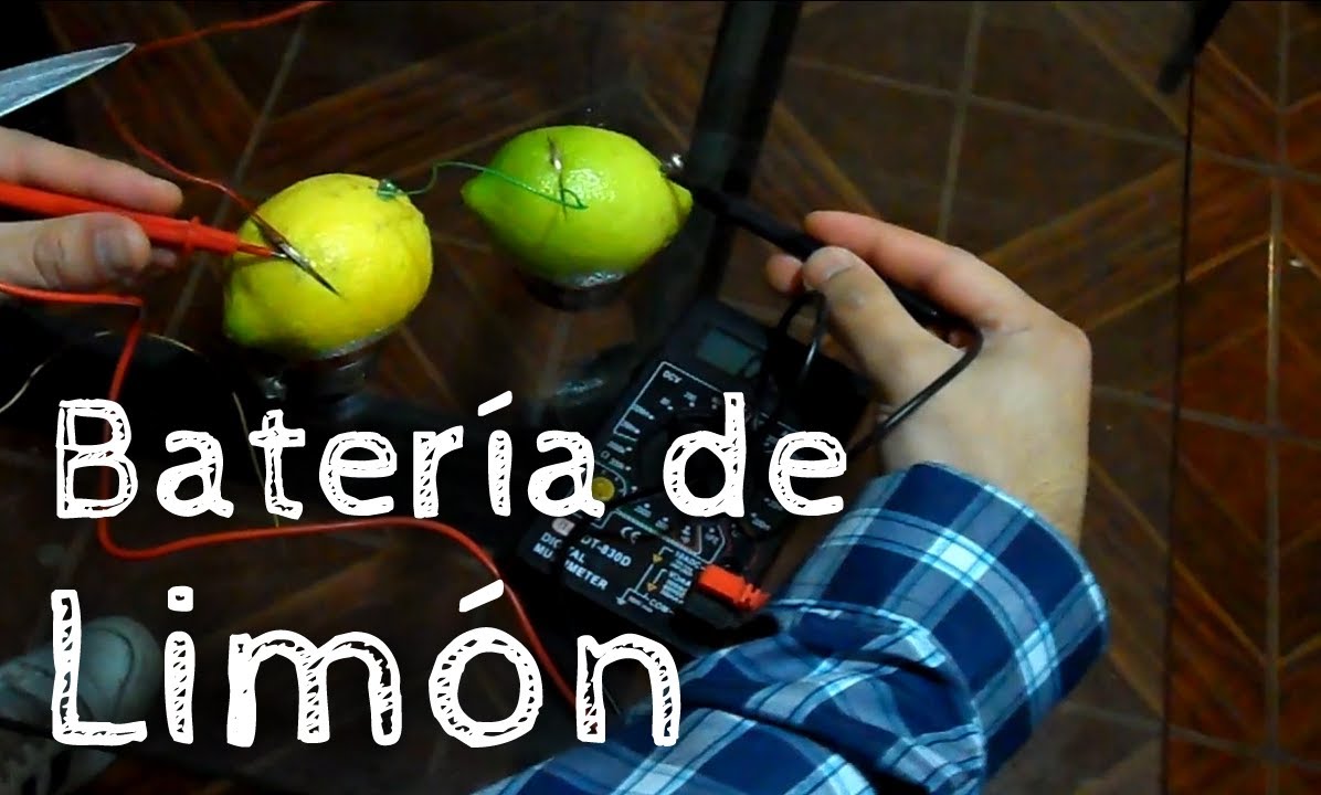 Cómo hacer una pila con limones - YouTube