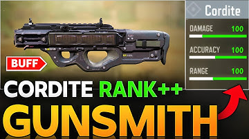 CORDITE BEST GUNSMITH IN CALL OF DUTY MOBILE | CORDITE RANK BUILD FOR COD MOBILE |