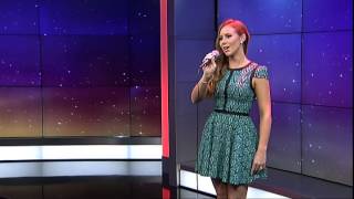 Rebecca singing l'amore sei tu (i'll always love you) on the new
zealand morning tv show good