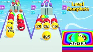 Ball Run 2048 Merge Race Run 3D ! All Levels Gameplay (275-350) android, ios screenshot 2