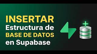 Cómo INSERTAR la Estrcutura de una BASE DE DATOS en Supabase en 60 segundos ⚡️