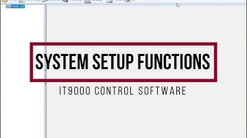 IT9000 PV6000 Control Software System Setup