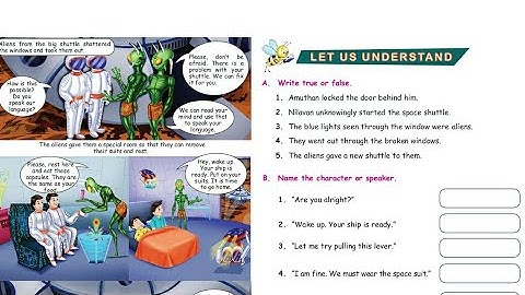 Lost in space book back EXERCISES, 5th english, term one