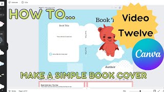 Canva book cover tutorial. How to create a simple children&#39;s book cover in canva Video 12 #canva