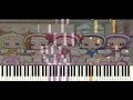 شارة مقدمة دروبي مع دورمي بيانو - Ojamajo Doremi Ending Spacetoon - piano tutorial