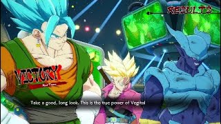 Dragon Ball FighterZ: Vegito (SSGSS), Janemba, Trunks arcade playthrough