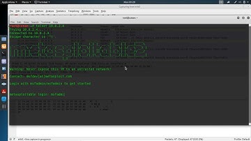 How to Exploit (Sniffing) Metasploitable 2 with ZenMap & WireShark using Kali linux