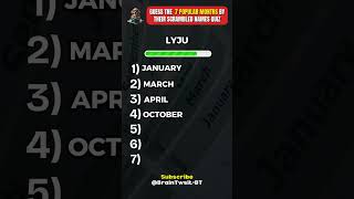 🧠 Can You Unscramble These 7 Months? 🤯 Only Geniuses Will Get All Correct! 📅🔥