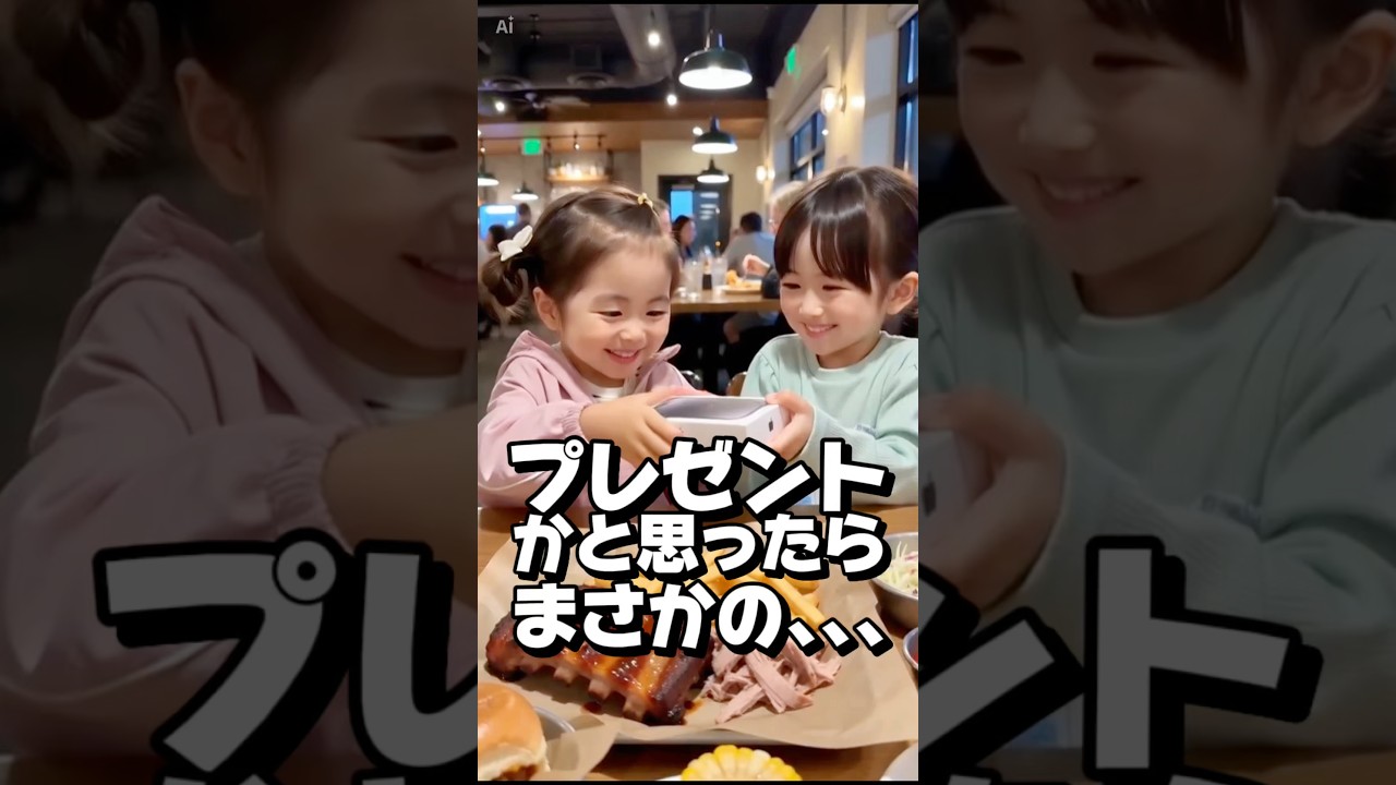プレゼントかと思ったらまさかの､､､🧒🏻👧🏻 #ai #エフェクト #まさかの #shorts
