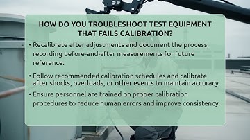 How Do You Troubleshoot Test Equipment That Fails Calibration? - Electrical Engineering Essentials