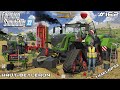 Baling square straw bales wfendts  animals on hautbeyleron  farming simulator 22  episode 162