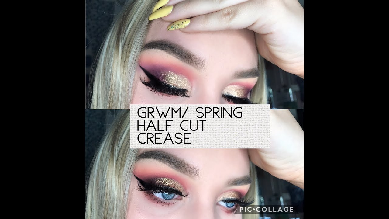 GRWM / spring half cut crease 💕