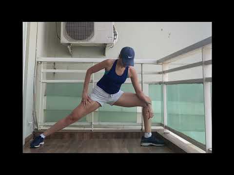Easy full body standing stretches ( English)