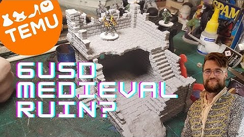 6USD Fantasy/Medieval Ruin from Temu - Great find for wargames or Garbage?