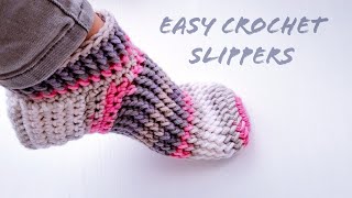 How to Crochet Slippers Fast and Easy#bootieslippers THE MOST BEAUTIFUL SLIPPERS EVER!!!