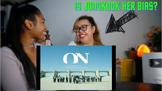 My BFF(non kpop fan) Reacts to BTS (방탄소년단) 'ON' Kinetic Manifesto Film : Come Prima | Reaction