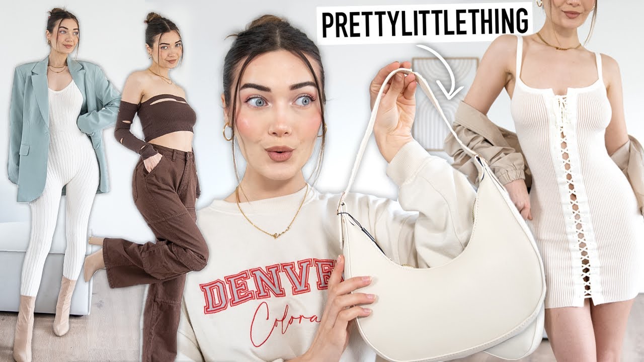 HUGE SPRING PRETTY LITTLE THING CLOTHING TRY ON HAUL! 