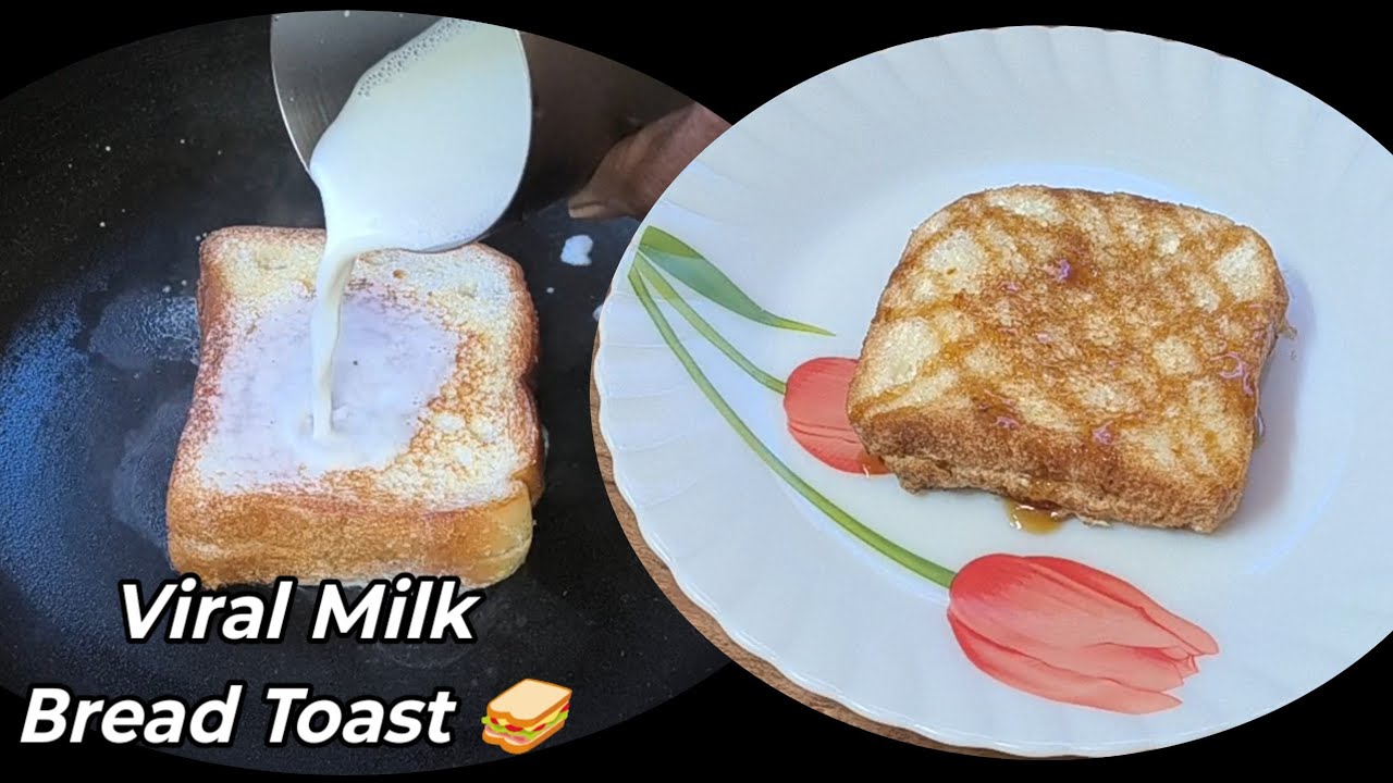 Bread Toast 🥪 l Simple & Easy Milk Toast Recipe l Bread Butter Toast