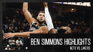 Ben Simmons tallies 10 Points and 3 Assist vs. Los Angeles Lakers | 10.09.23