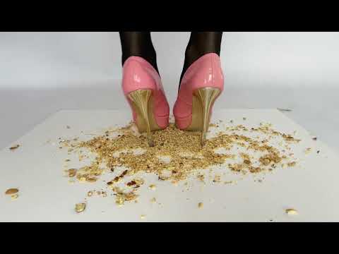 Crushing Nuts with High Heels | ASMR