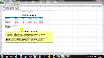 TUTORIAL EJERCICIO 6 EXCEL BASICO - Lic. Rony Chávez