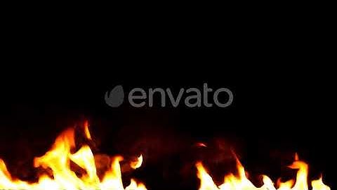 Realistic Fire Line in Super Slow Motion - Alpha Channel v.17 | Motion Graphics - Envato elements