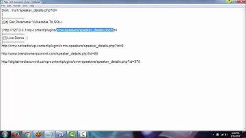 Wordpress cmw speakers Plugin SQL injection Vulnerability