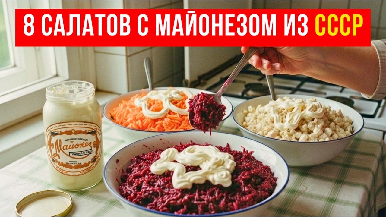 Оливье и Шуба знают все. А эти 8 советских салатов — уже нет