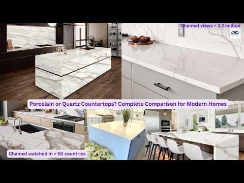 Porcelain or Quartz Countertops? Complete Comparison for Modern Homes