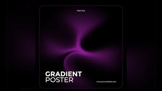 Photoshop Tutorial: How to make gradient poster in photoshop #PNGraphic