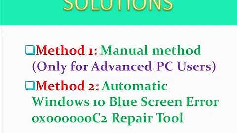 How to Fix Windows 10 Blue Screen Error 0x000000C2