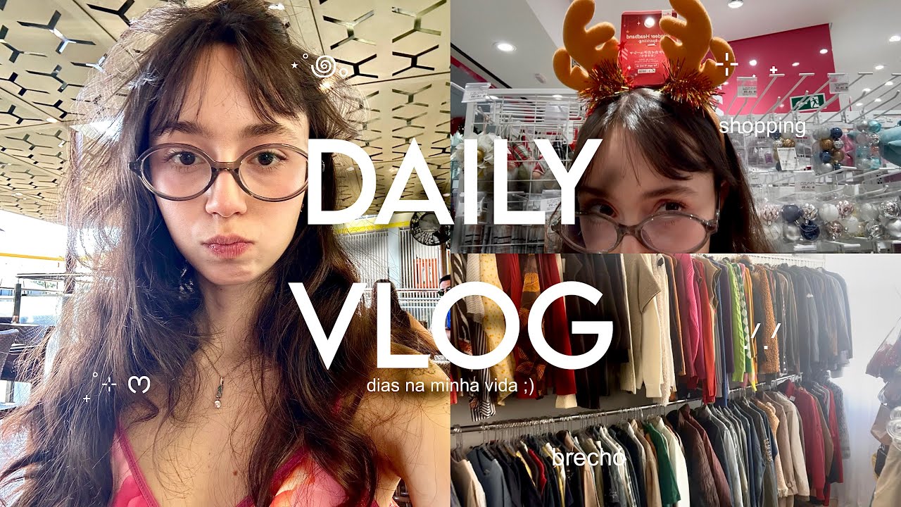 daily vlog₊˚⊹ ᰔ | noite de pasta date, comprinhas no brechó, skin&hair care, shopping + unboxing…