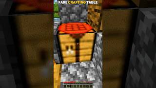 Fake Crafting Table Guide in minecraft #shorts #minecraft