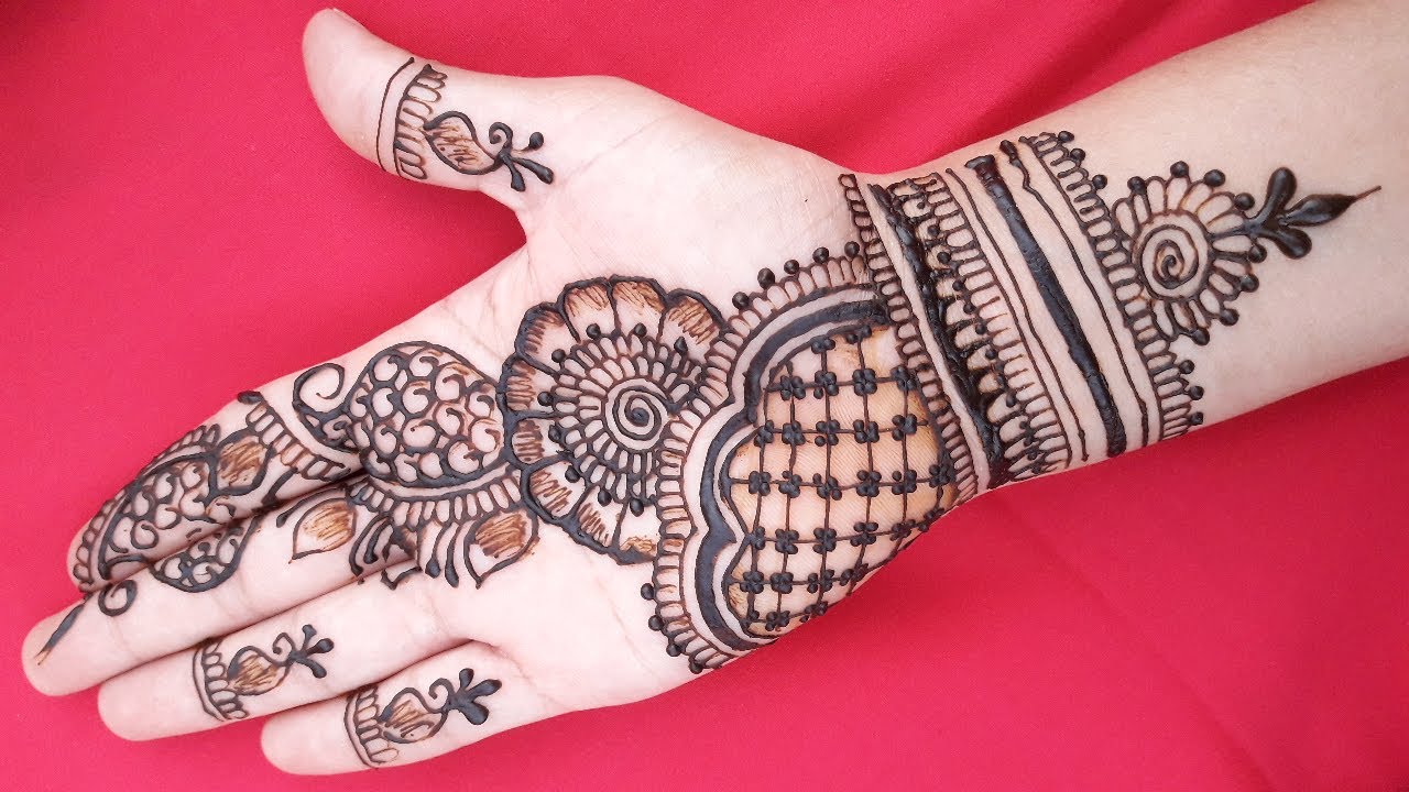 Very Beautiful Front Hand Mehndi Design/ Karwa Chauth Special Mehndi ...