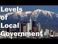 The levels of local government