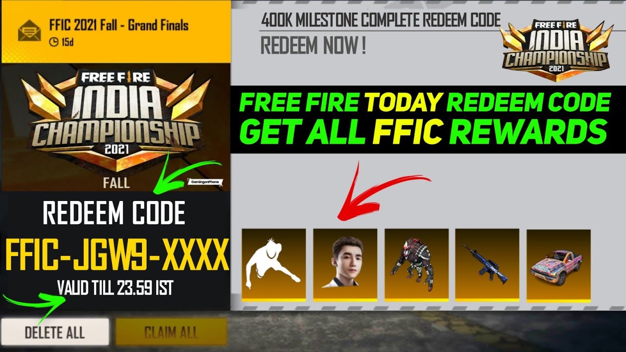 FFIC REDEEM CODE FULL DETAILS JALDI LELO YouTube
