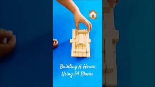 Building a Jenga House using 54 Blocks 🏠 #shorts #jenga #house