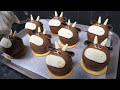 엄청난 과정의 초콜릿 케익! 귀여운 비주얼의 송아지 케이크 Amazing! Cow chocolate cake making process - Korean street food