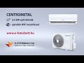 Centrometal AC-Cm M-12000 Wi-Fi oldalfali split hűtő/fűtő klíma (R32 - 3,52 kW)