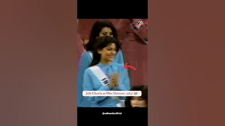 Juhi Chawla at Miss Universe 1984😍#juhichawla #radionasha
