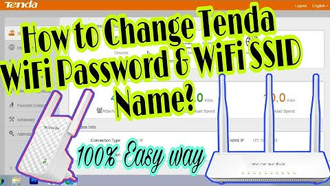 How to Change Tenda Router WIFI Password & Wifi SSID Name? | Tenda router Password Change Mobile/Pc.
