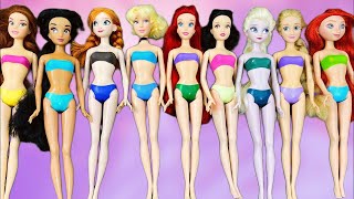 Looking for Disney Princess Dresses DIY Miniature Ideas for Barbie Wig, Dress, Faceup, and More! DIY