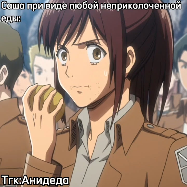 Только не голодовка #аниме #аот #атаканатитанов #саша #сашабраус #браус ...